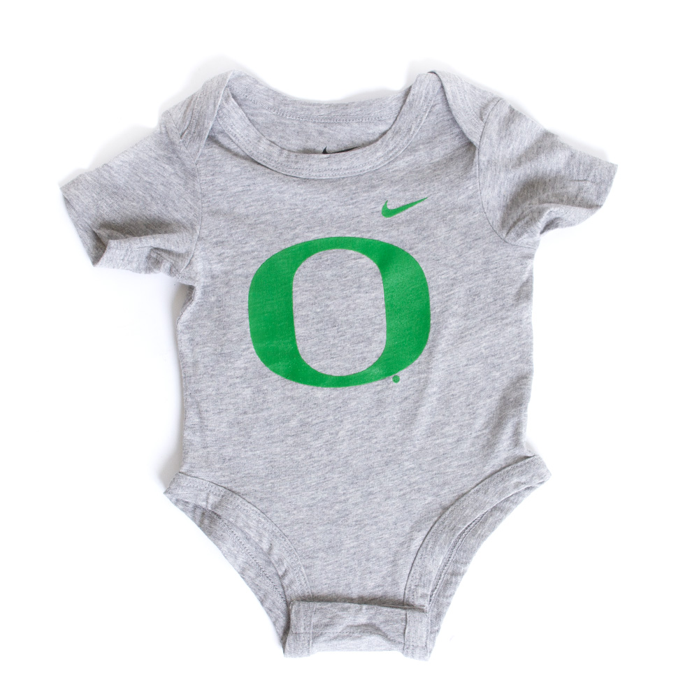 Classic Oregon O, Nike, Grey, Onesies, Cotton, Kids, Infant, 2023, 779934